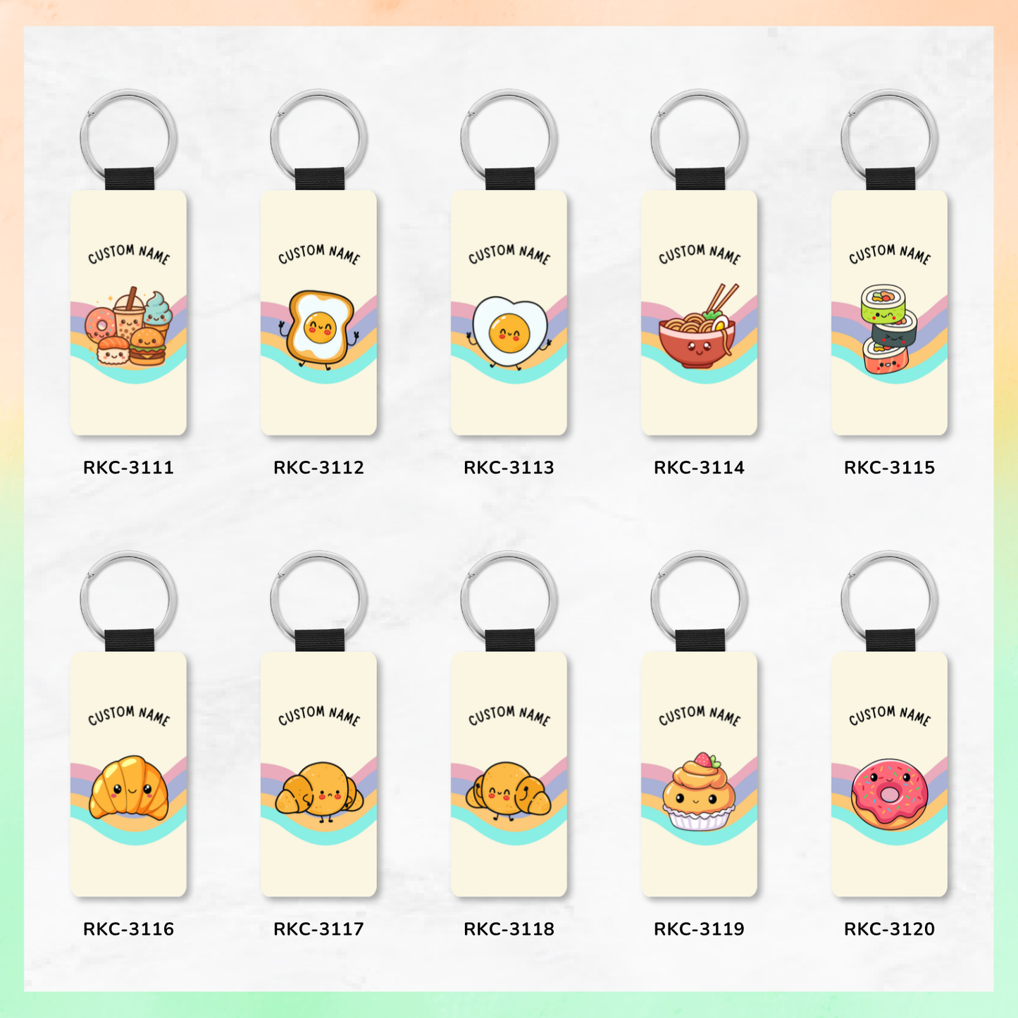 Foodie Key Tag