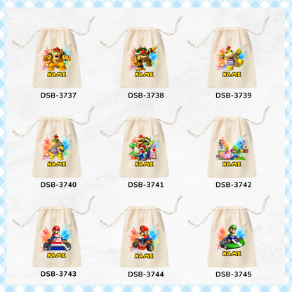 Super Mario Custom Favor Bags