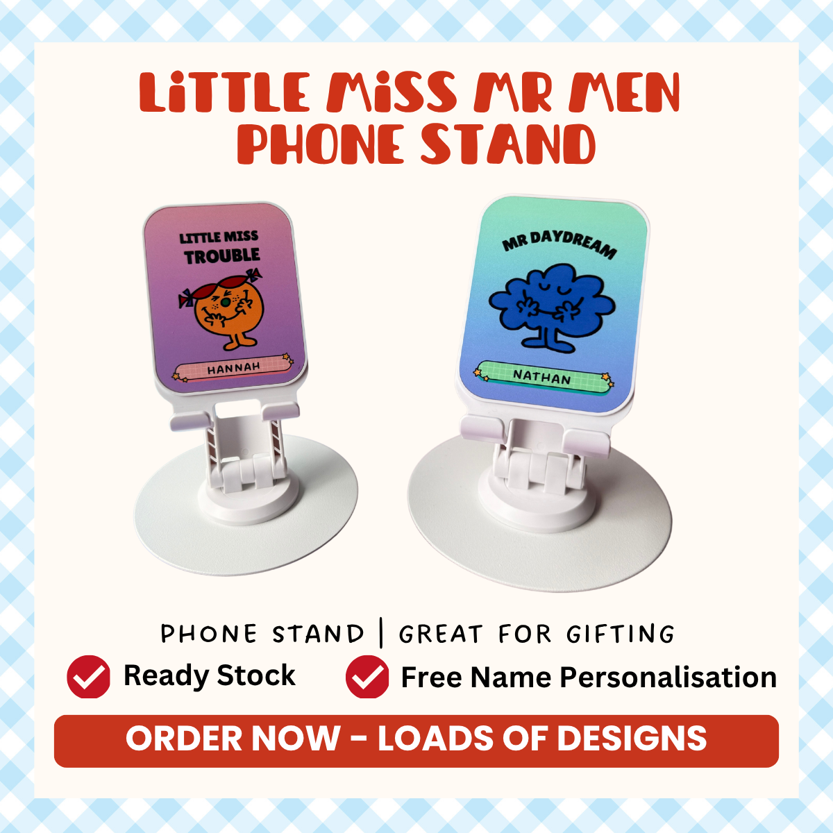 Custom Little Miss Series Mobile Stand