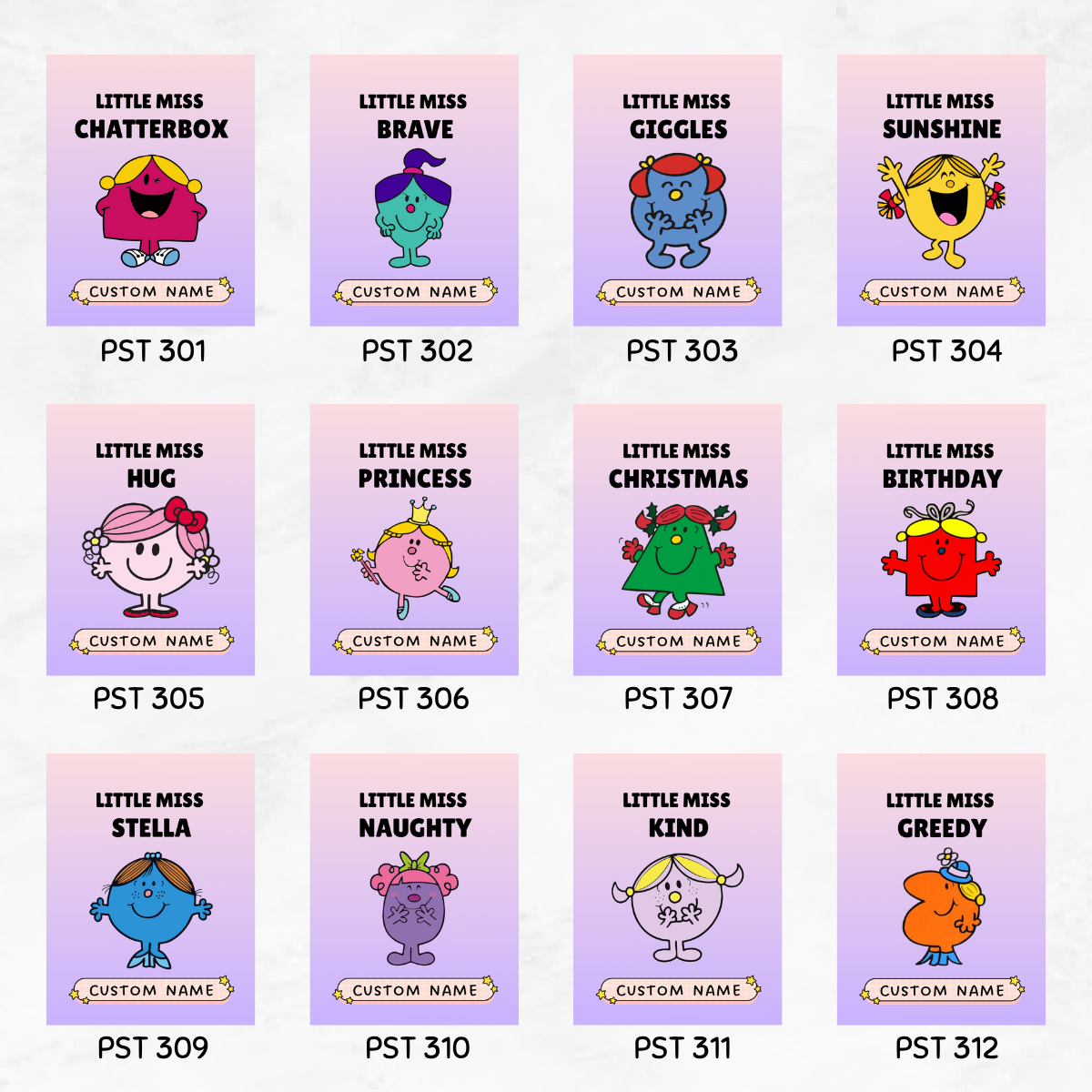 Custom Little Miss Series Mobile Stand