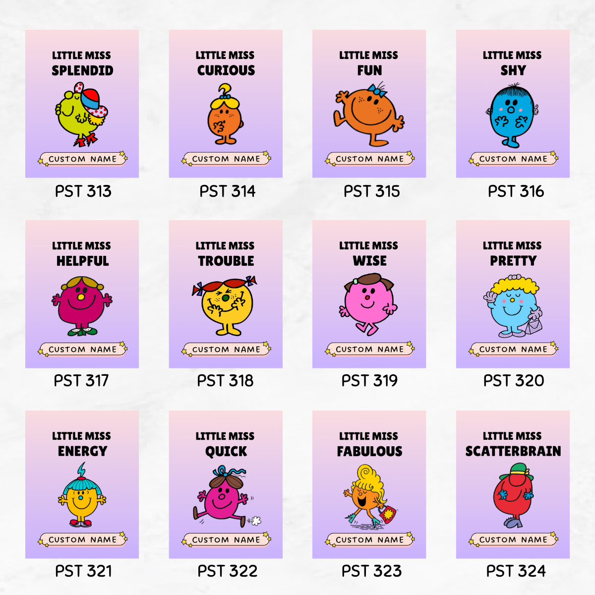 Custom Little Miss Series Mobile Stand