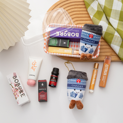 🎄 Christmas Plushie Bento Set – Limited Holiday Edition 🎁 Lotion | Essential Oil | Aroma Roller