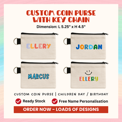 Custom Keyring Coin Purse