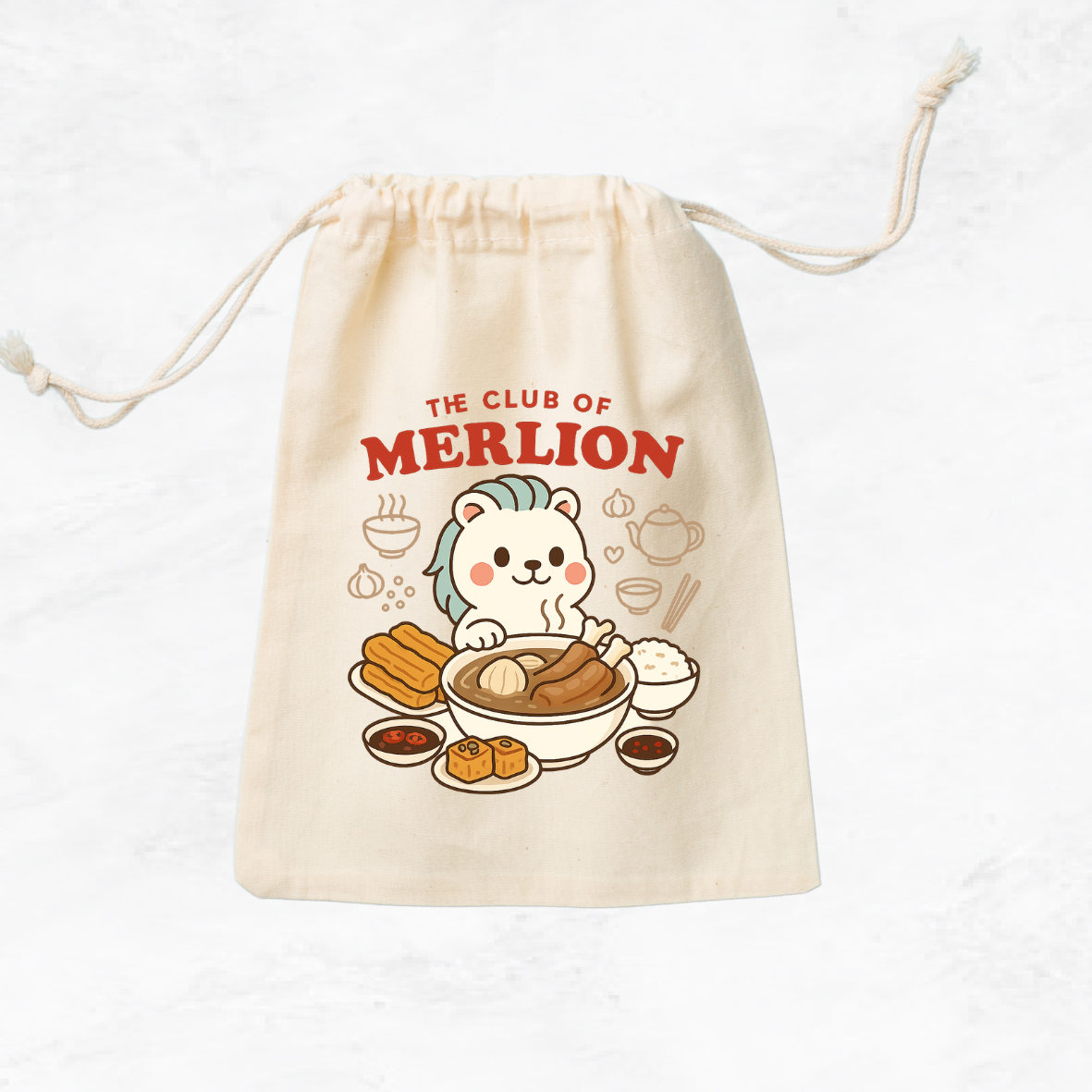 The Club of Merlion Drawstring