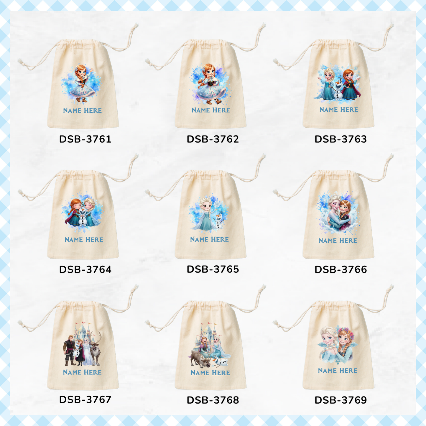Frozen (Anna & Elsa) Custom Favor Bags