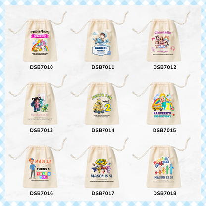 Birthday Theme&nbsp;Favor Bags