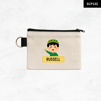 Custom Keyring Coin Purse - Portrait Pal