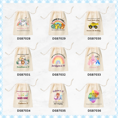 Birthday Theme&nbsp;Favor Bags