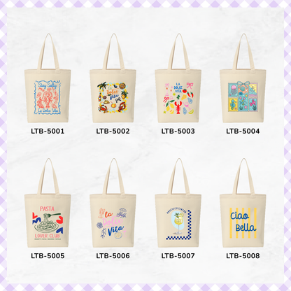 Canvas A4 Tote Bag - Summer Vibes