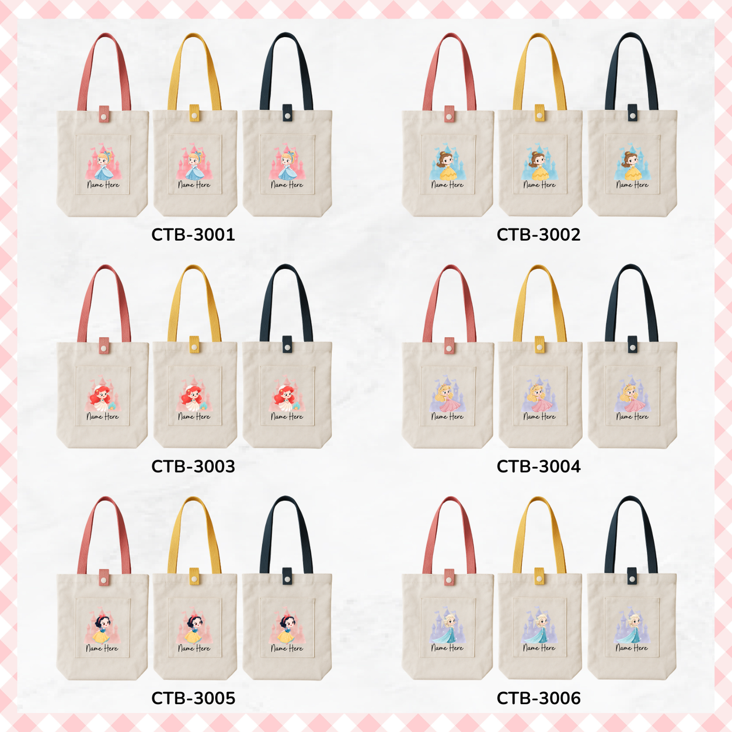 Princess & Superheroes Custom Tote