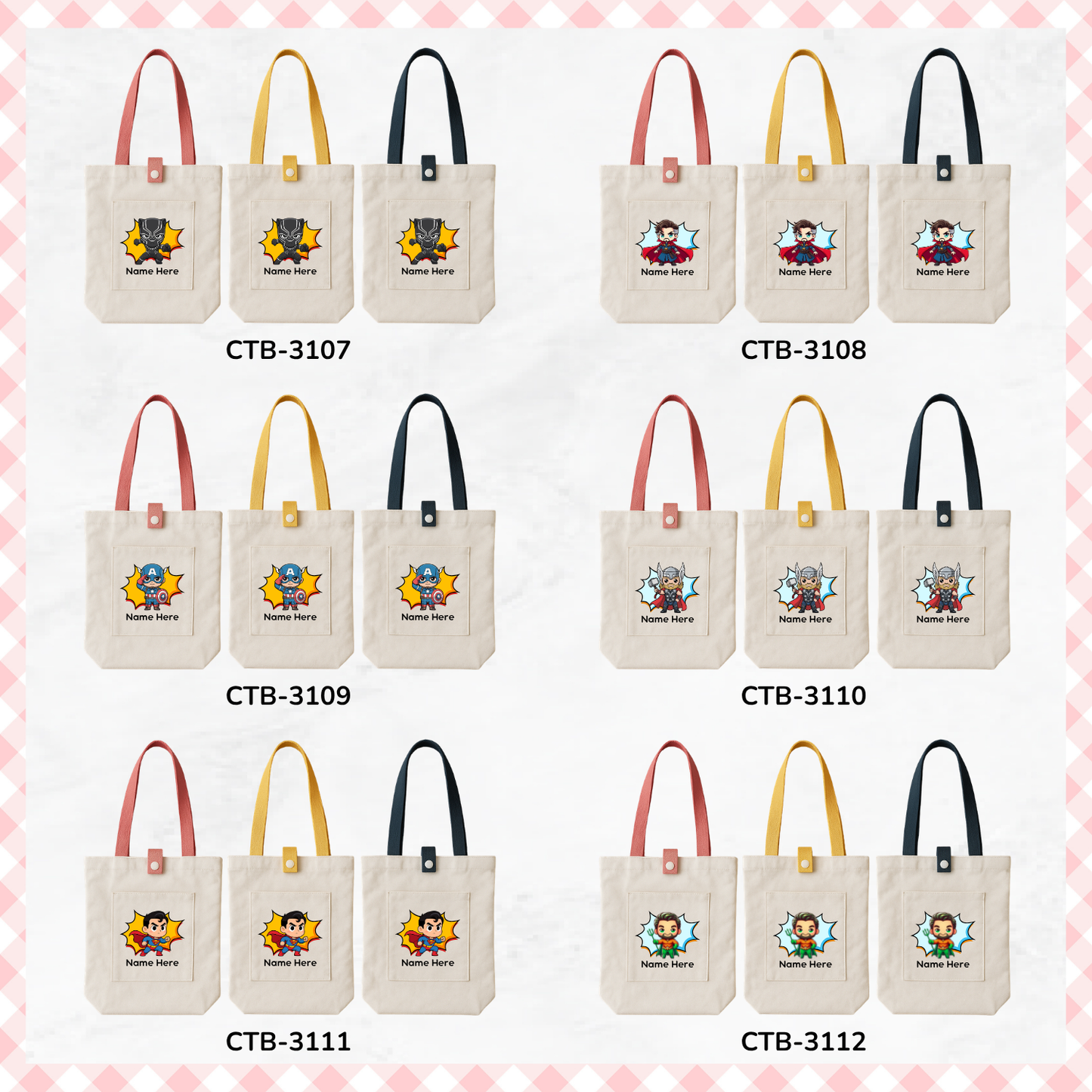 Princess & Superheroes Custom Tote