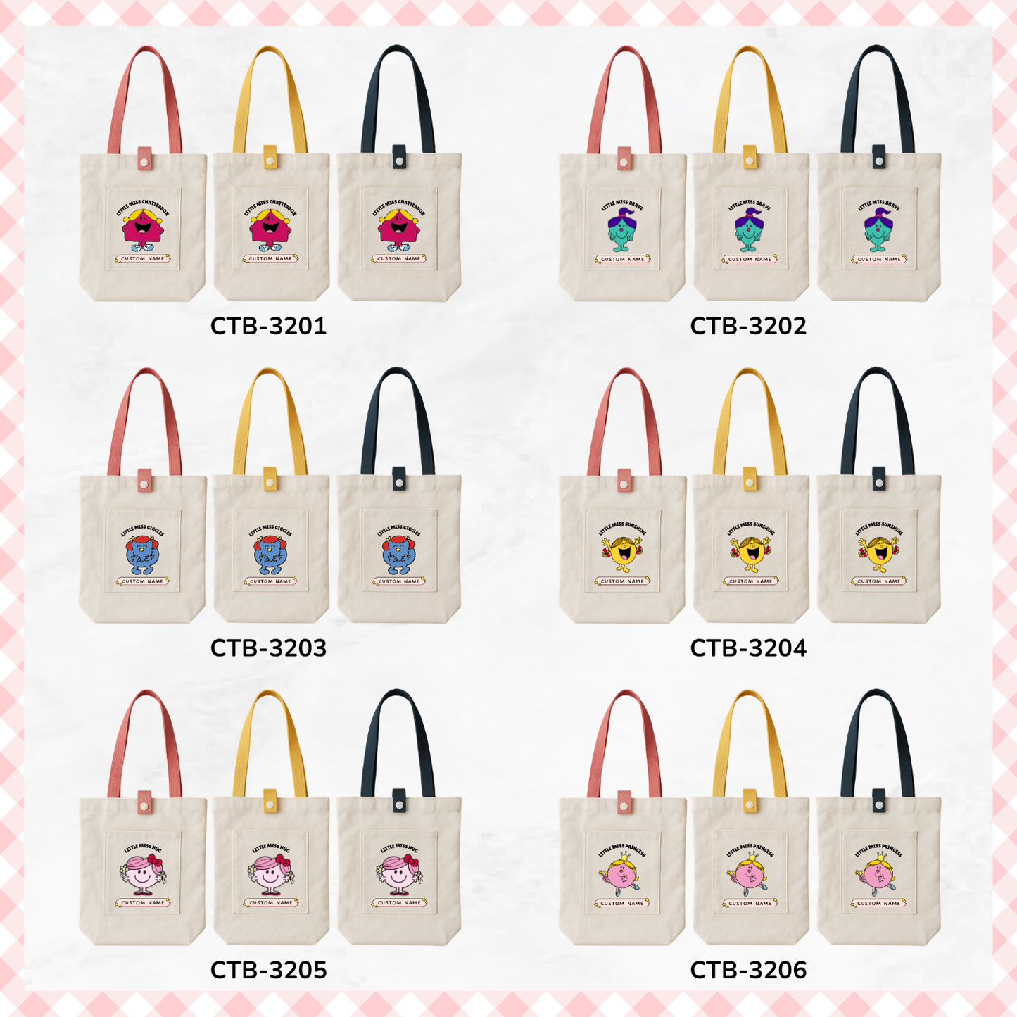 Little Miss/ Mr Men Custom Tote