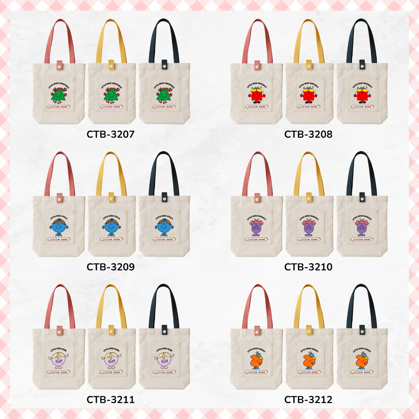 Little Miss/ Mr Men Custom Tote