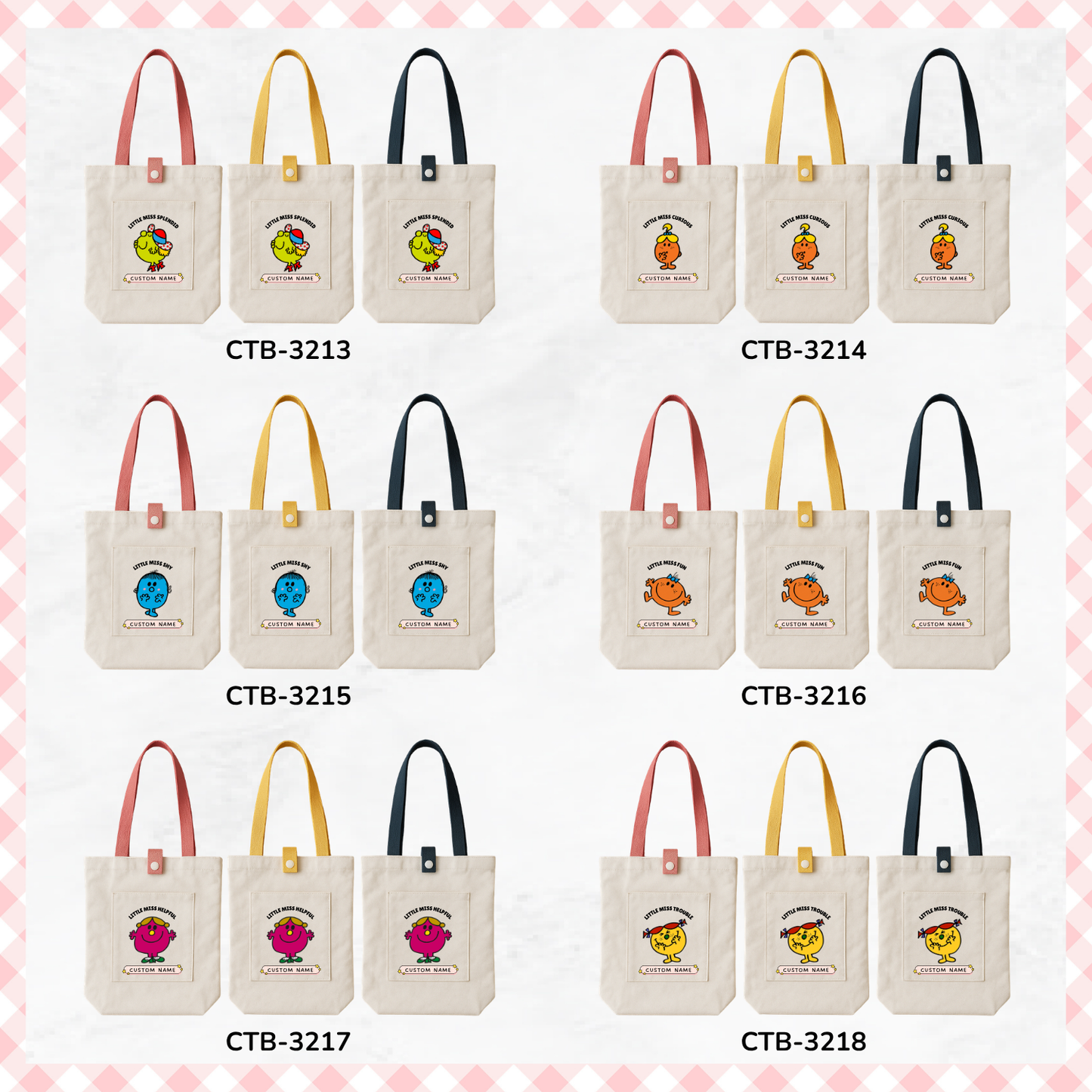 Little Miss/ Mr Men Custom Tote