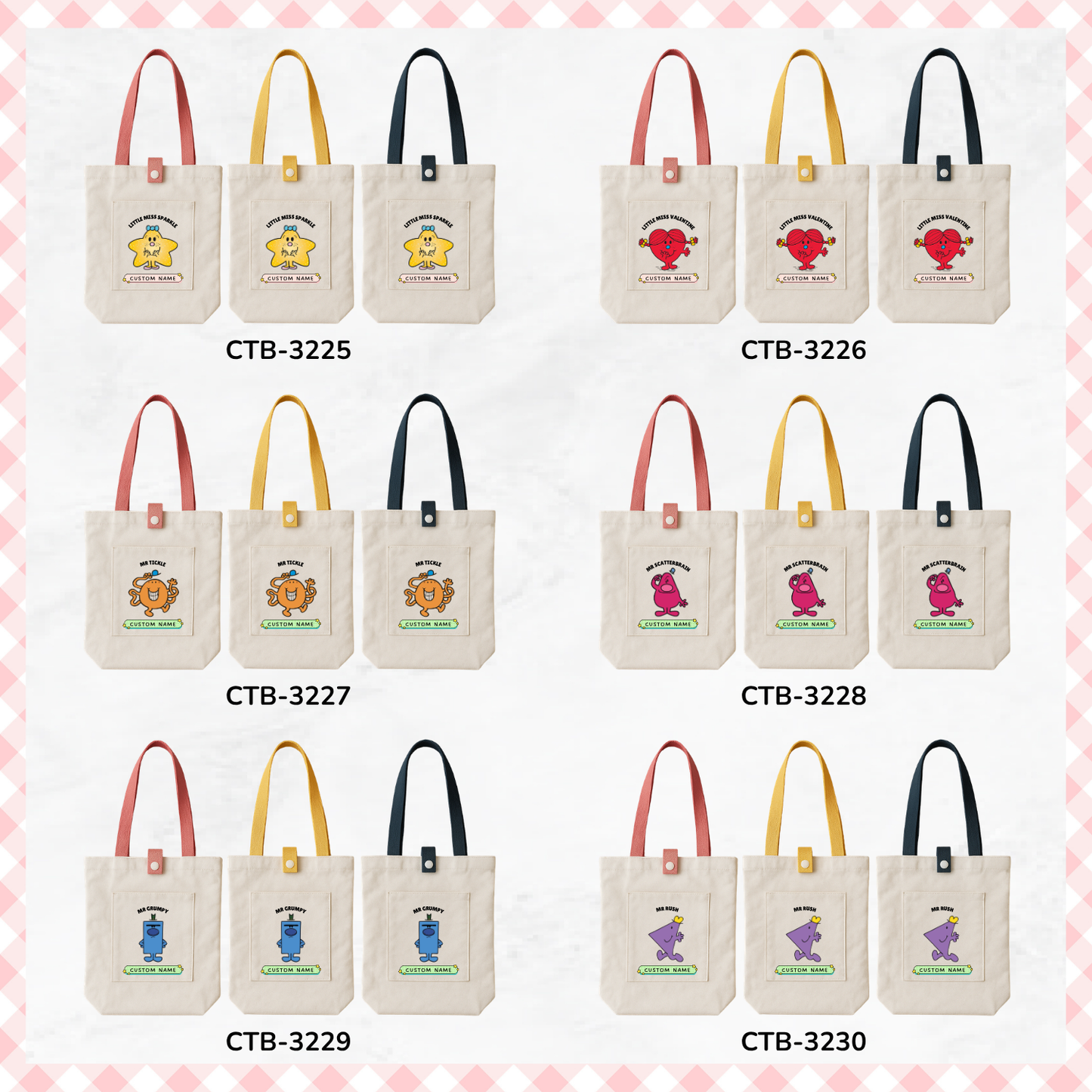 Little Miss/ Mr Men Custom Tote