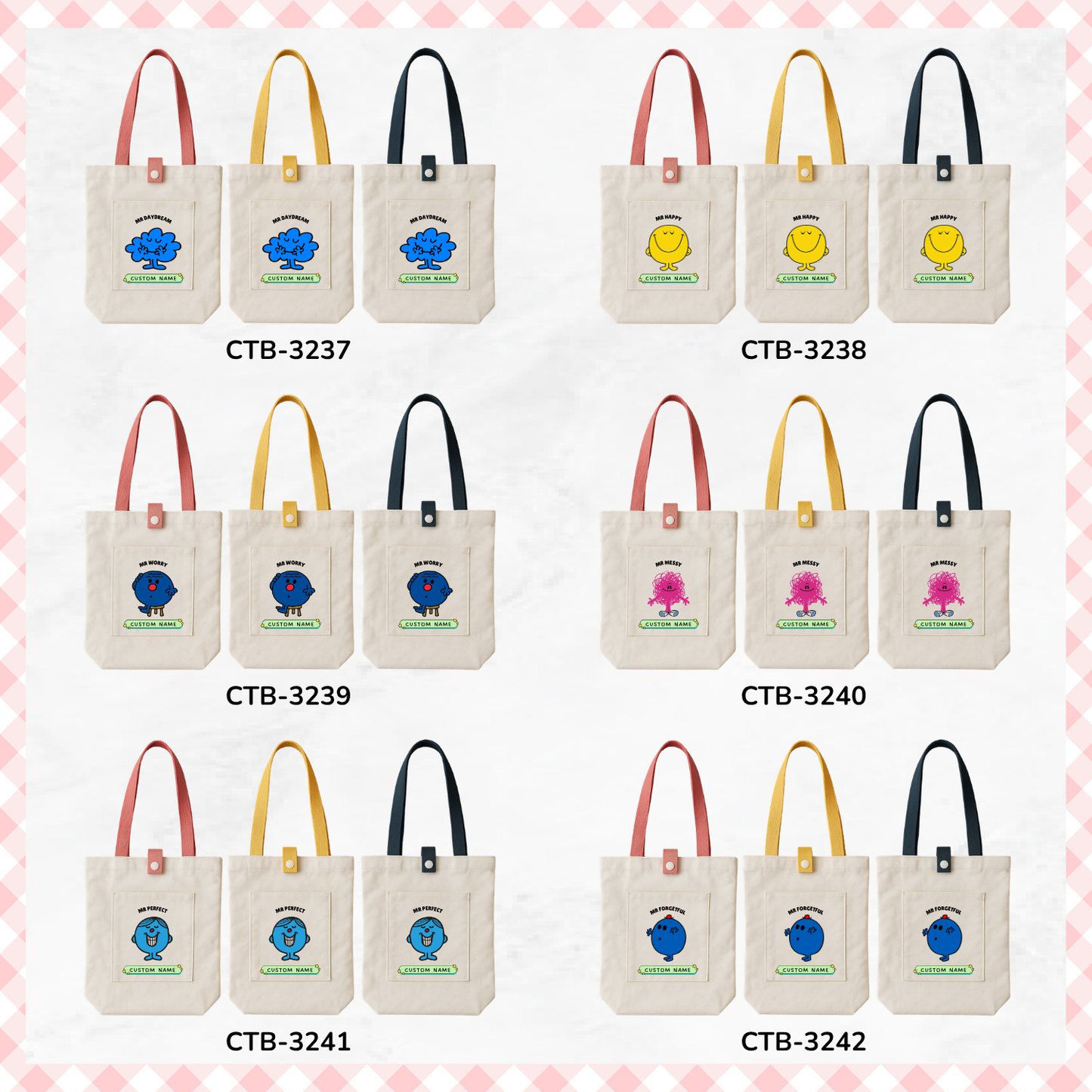 Little Miss/ Mr Men Custom Tote