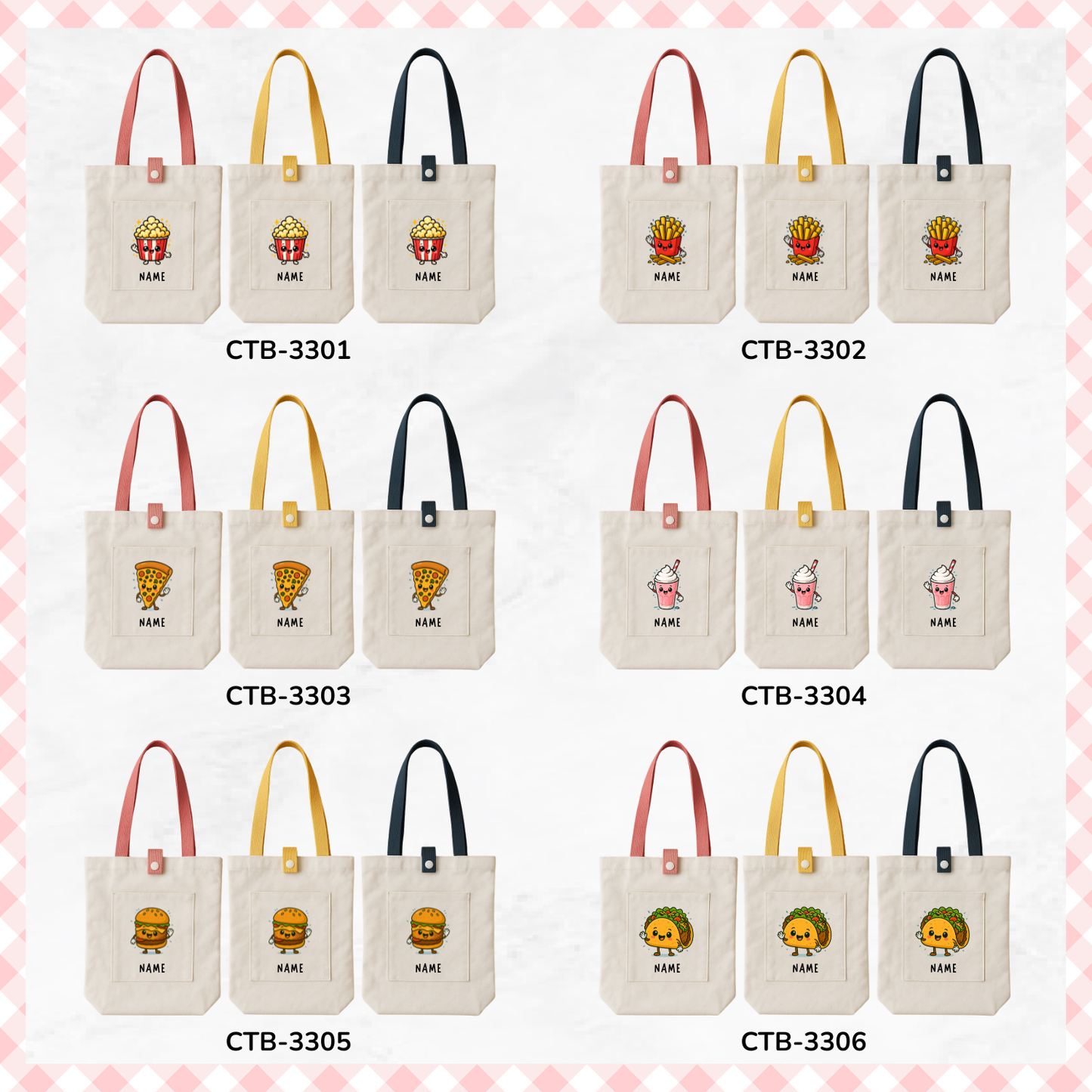 Cute Foodie Custom Tote