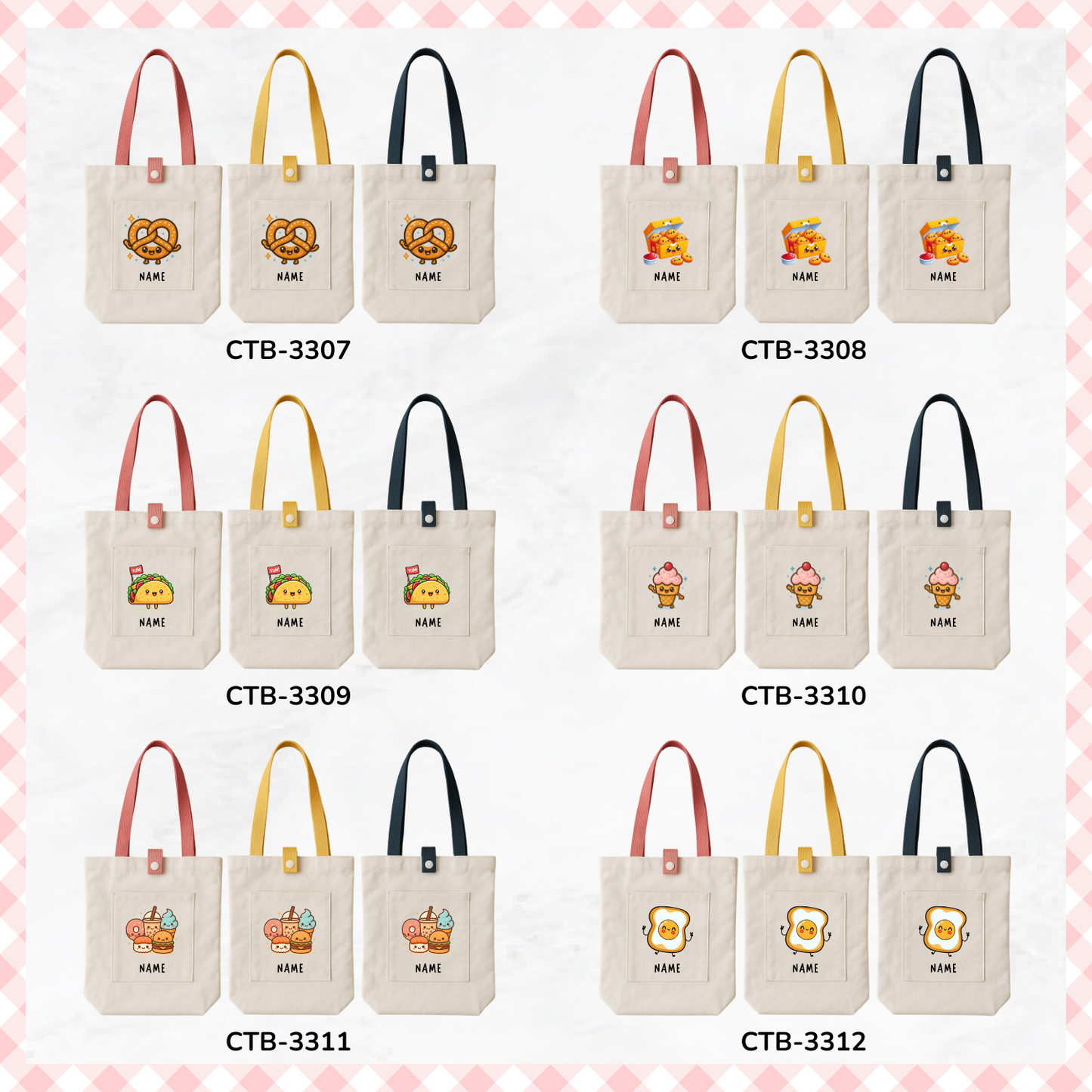 Cute Foodie Custom Tote