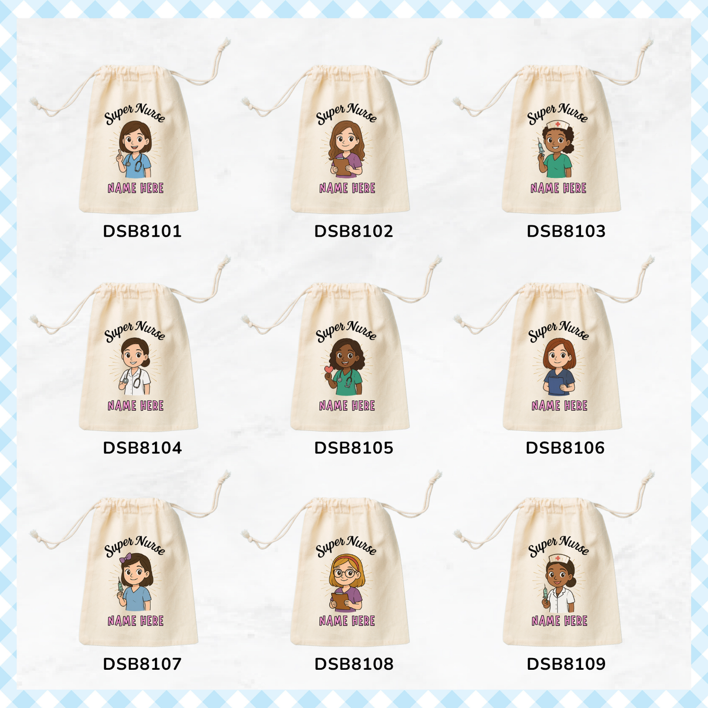Super Nurses Favor Bags