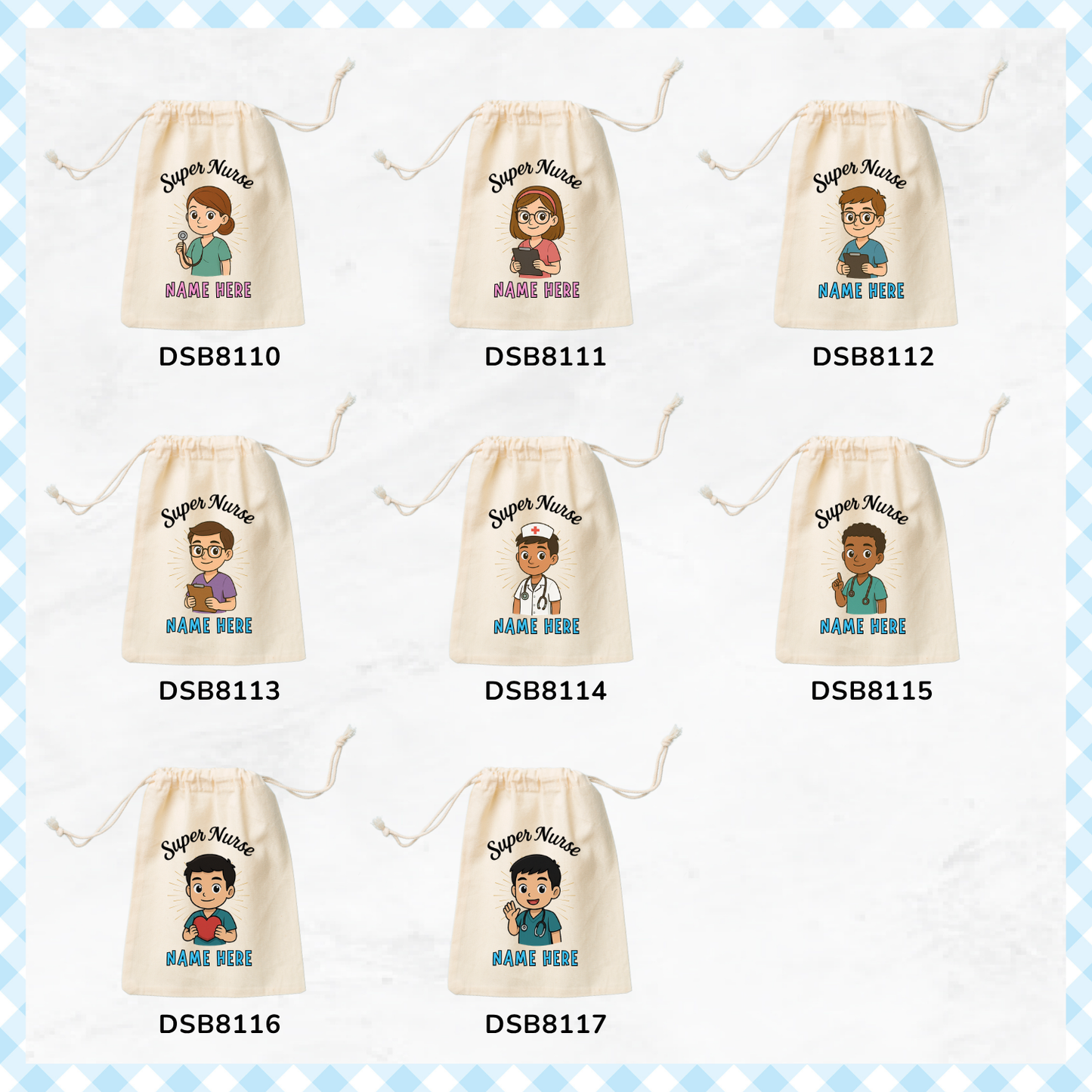 Super Nurses Favor Bags