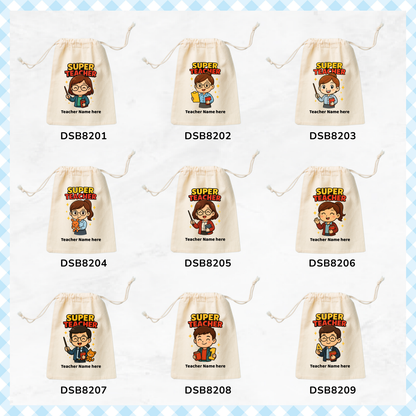 Super Teacher Custom Favor Bags