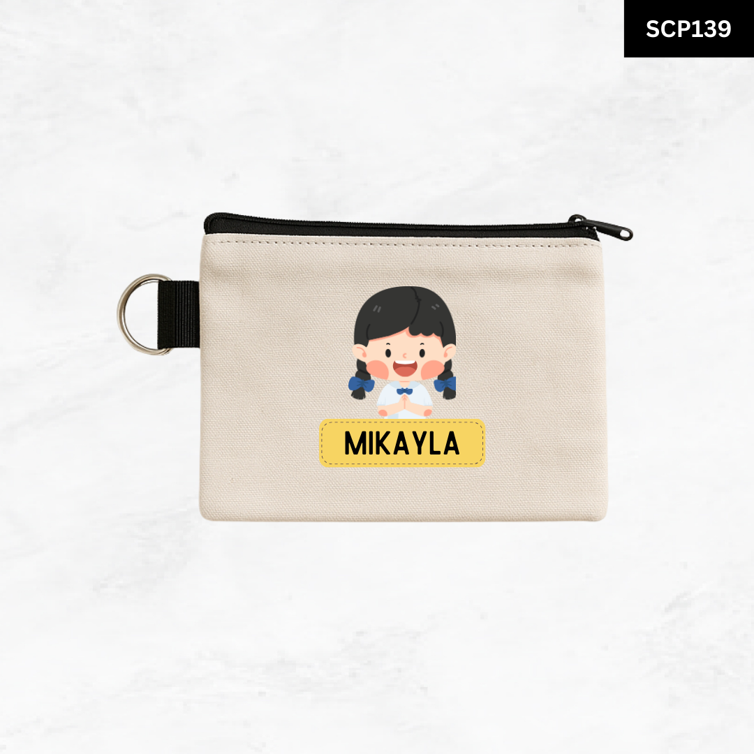Custom Keyring Coin Purse - Portrait Pal