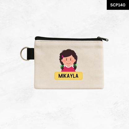 Custom Keyring Coin Purse - Portrait Pal