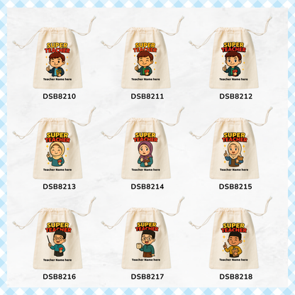 Super Teacher Custom Favor Bags