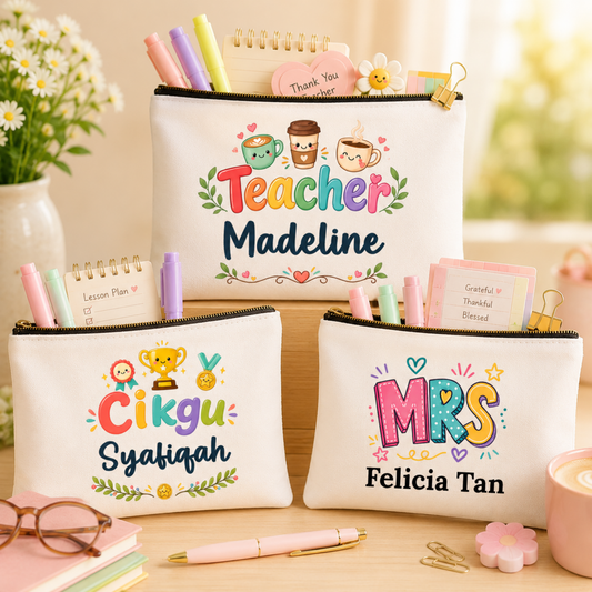 Teacher Mrs/Miss Zipper Pouch