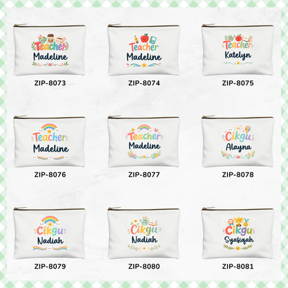 Teacher Mrs/Miss Zipper Pouch
