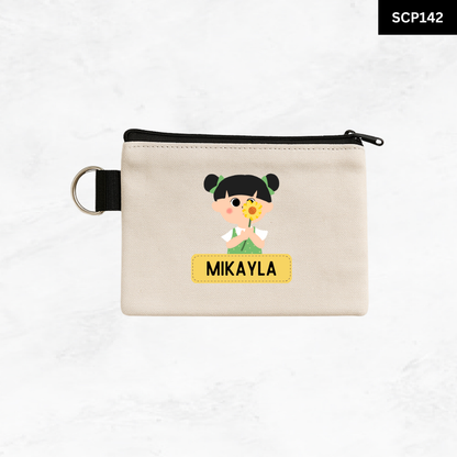 Custom Keyring Coin Purse - Portrait Pal