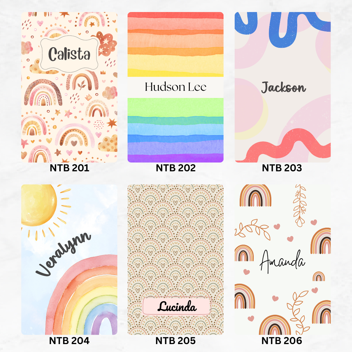 Rainbow Custom Notebook