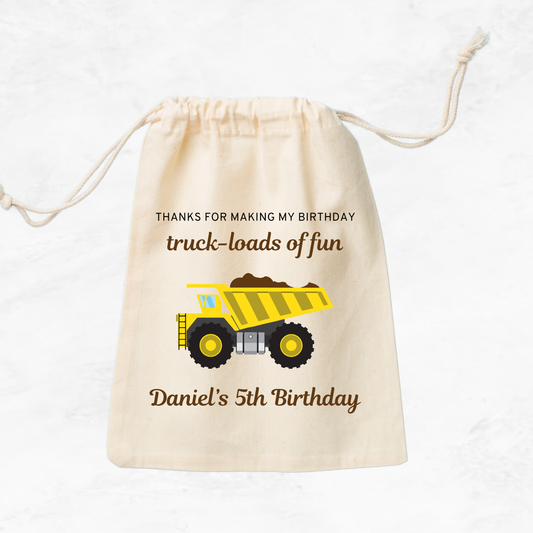 Truck Loads Fun Favor Bags