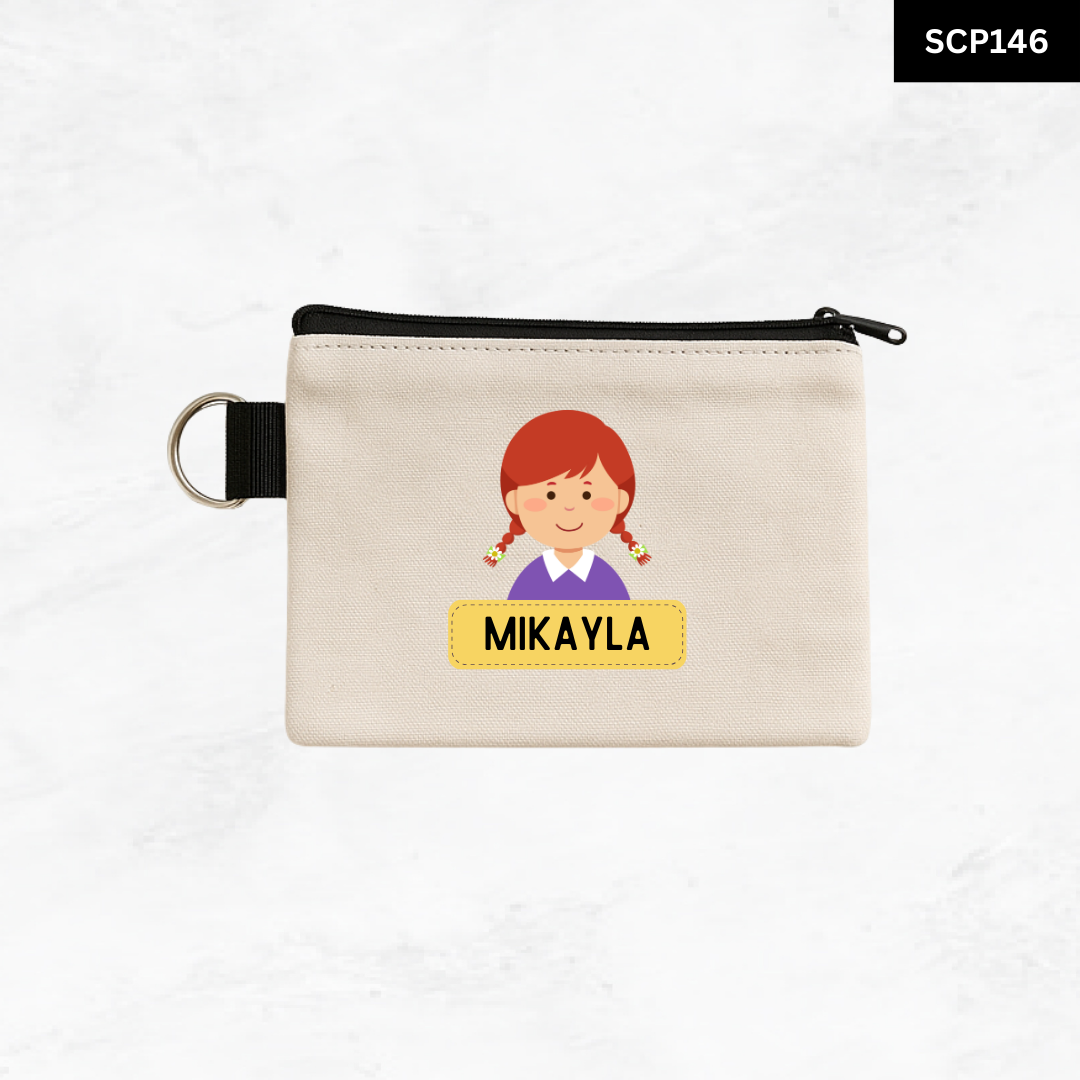Custom Keyring Coin Purse - Portrait Pal