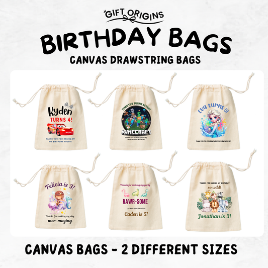Birthday Celebration Favor Bags