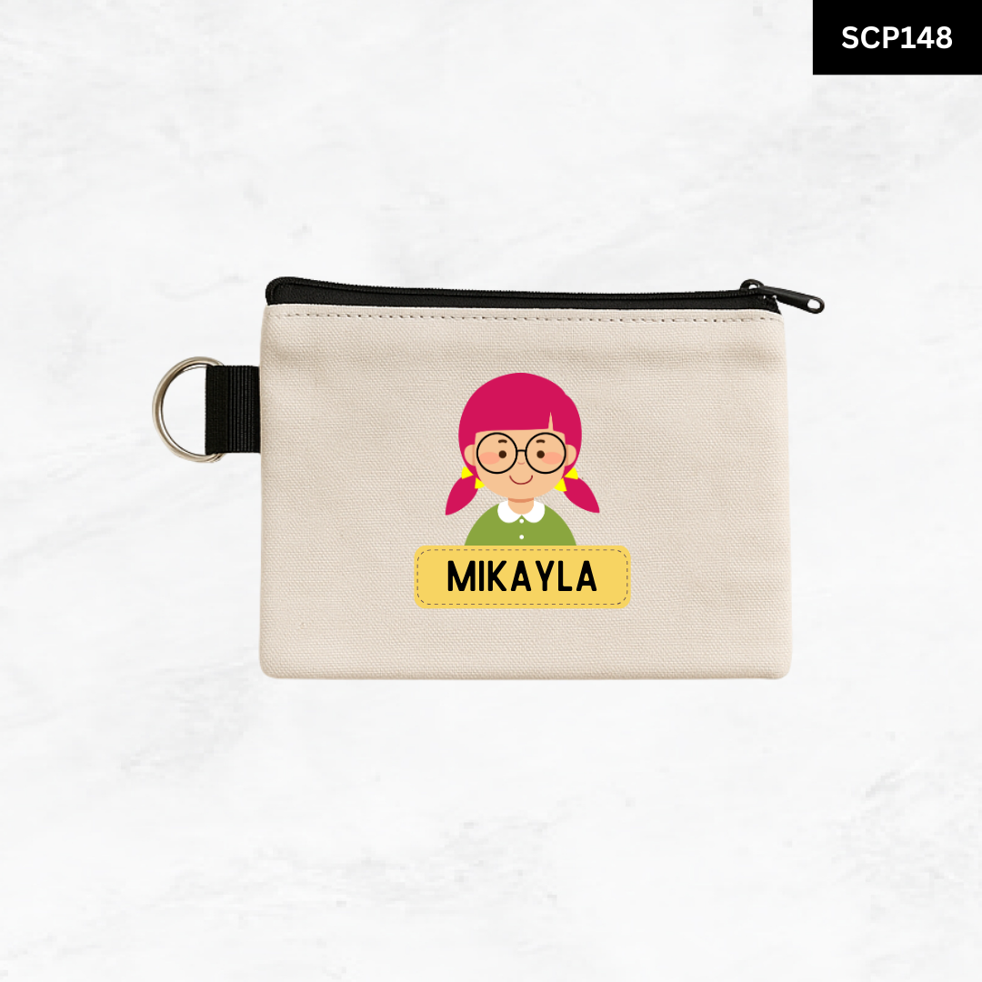 Custom Keyring Coin Purse - Portrait Pal