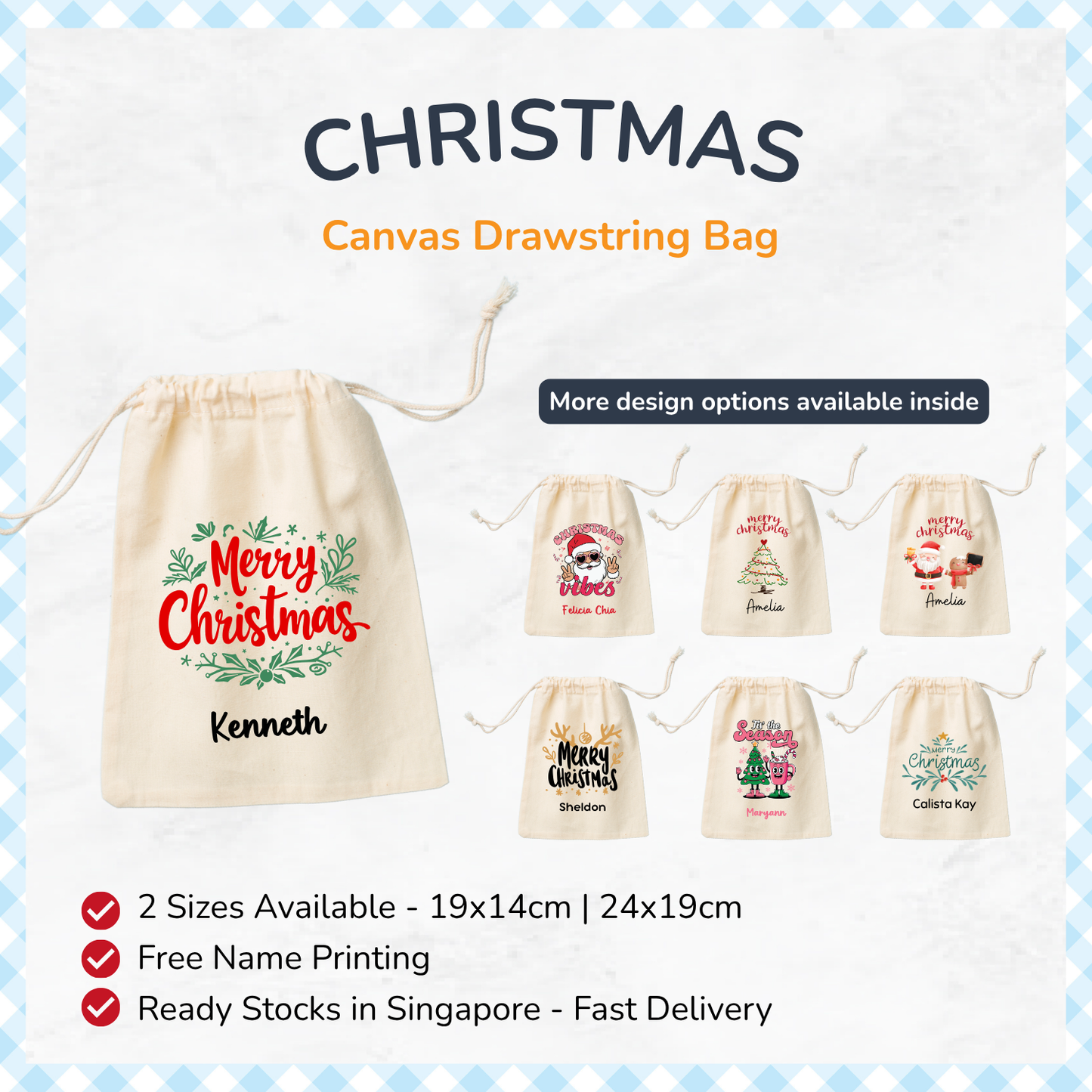 Christmas Season Favor Bags