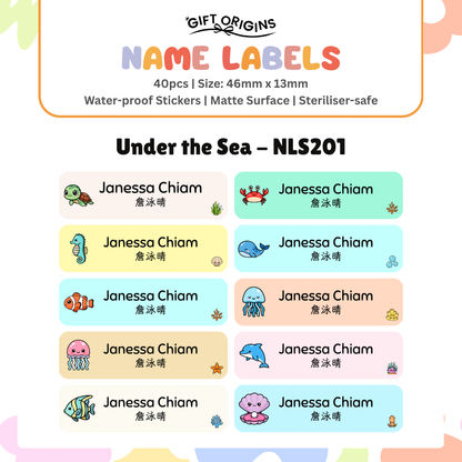 Water-Proof Name Label Stickers