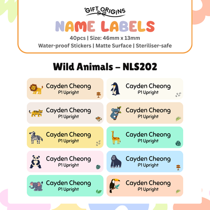Water-Proof Name Label Stickers