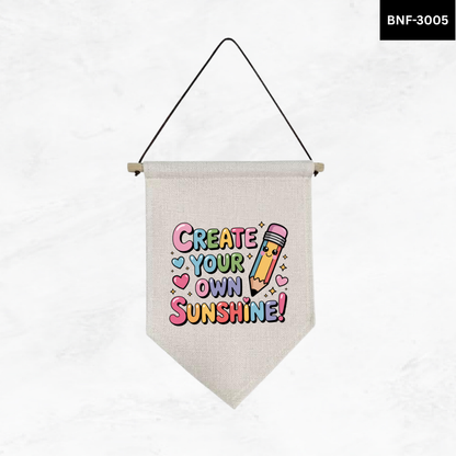Positive Vibes Flag Banners