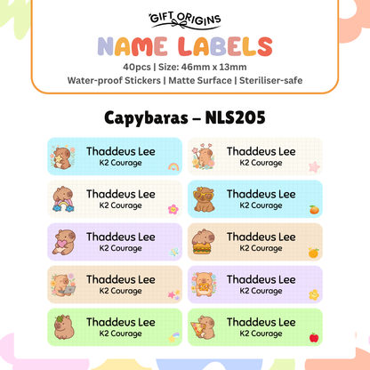 Water-Proof Name Label Stickers