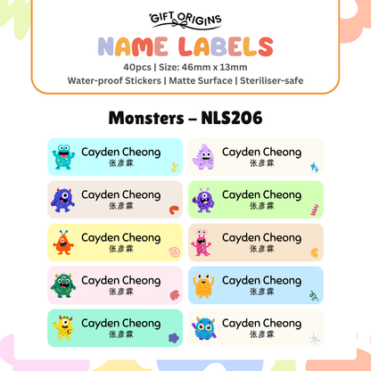 Water-Proof Name Label Stickers