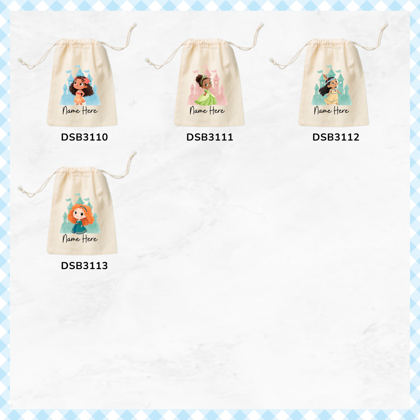 Princess Favor Bags