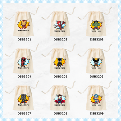 Superheroes Favor Bags