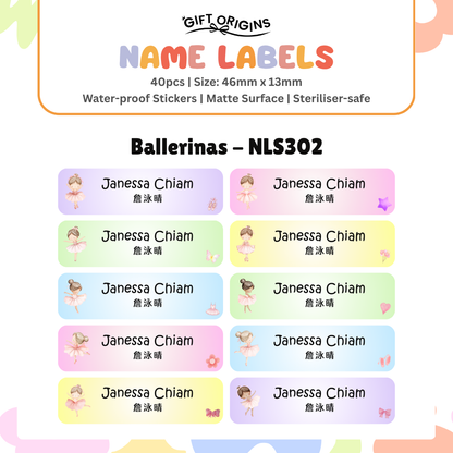 Water-Proof Name Label Stickers