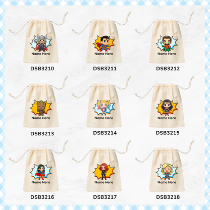 Superheroes Favor Bags