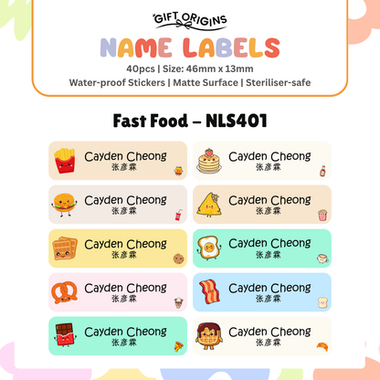 Water-Proof Name Label Stickers