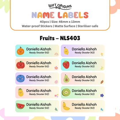 Water-Proof Name Label Stickers