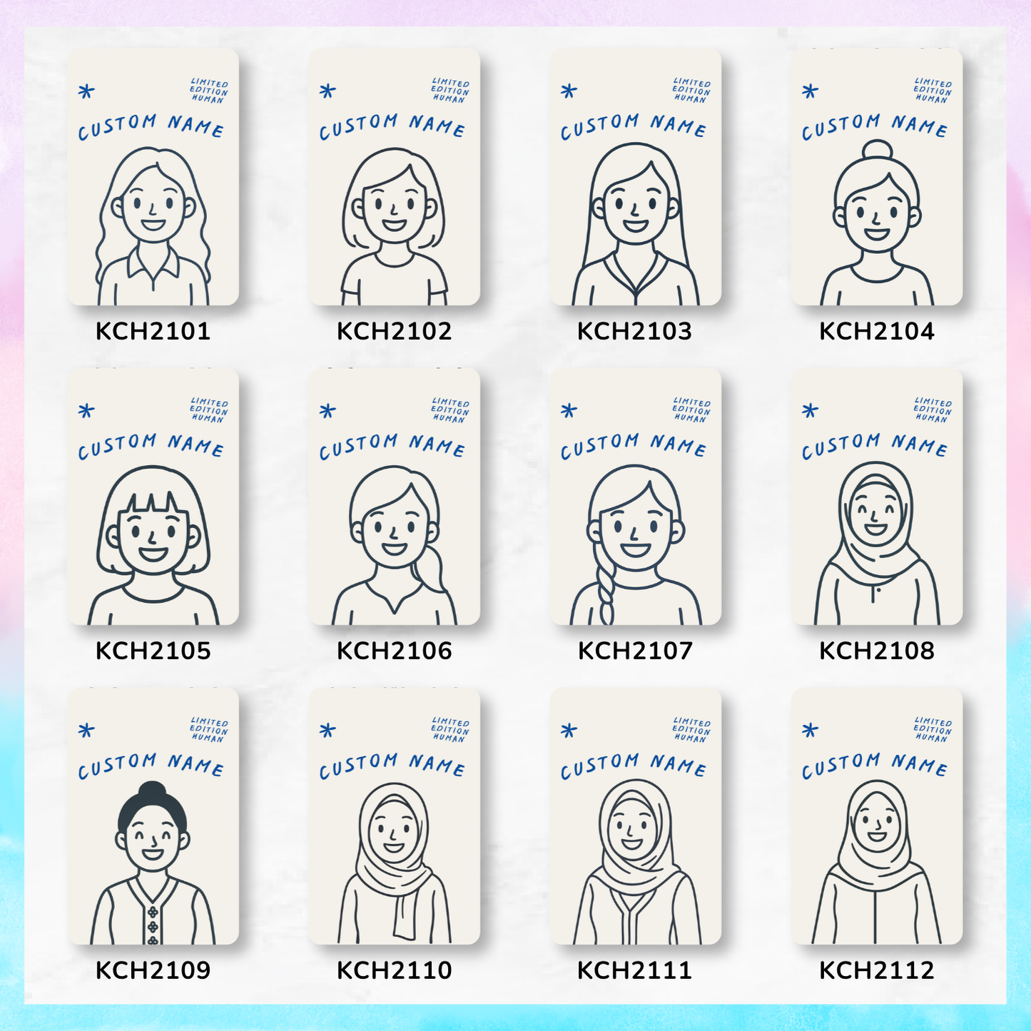 Limited Edition Human Keychain Card Holders