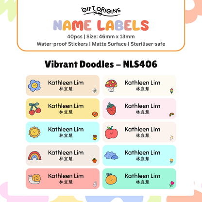 Water-Proof Name Label Stickers